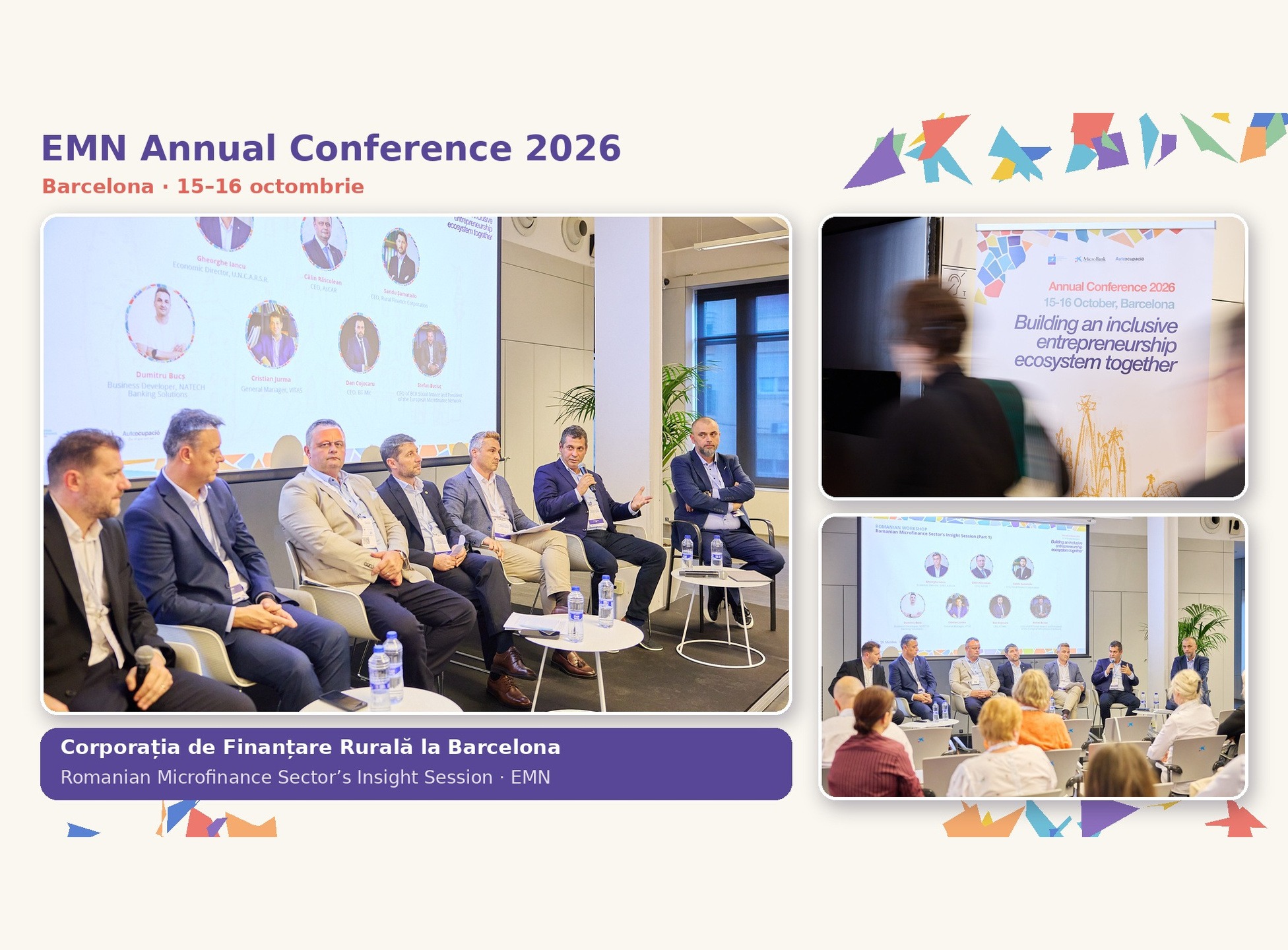 Corporația de Finanțare la Conferința Anuală EMN 2026, Barcelona